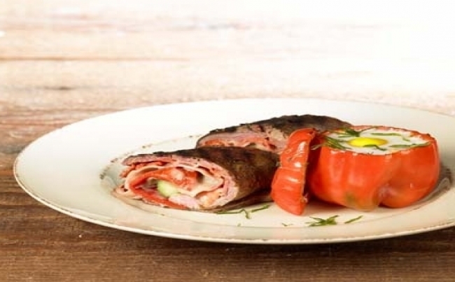 Pamplona de lomo a la uruguaya con pimientos El Parrillón